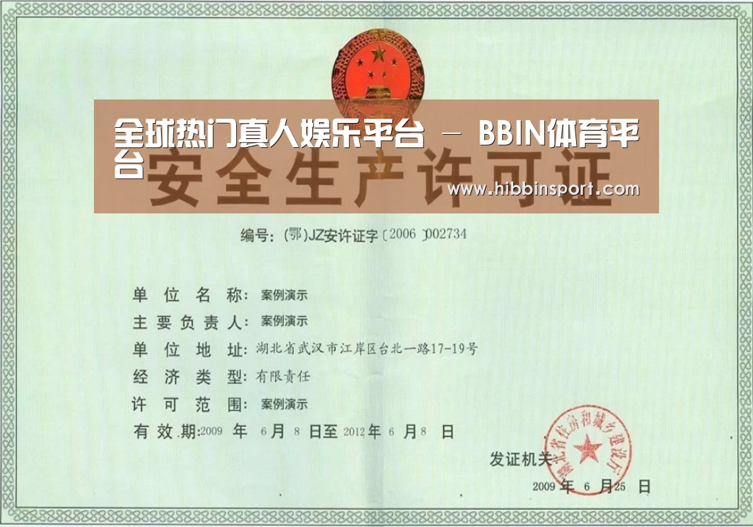 BBIN国际厅荣誉证书三
