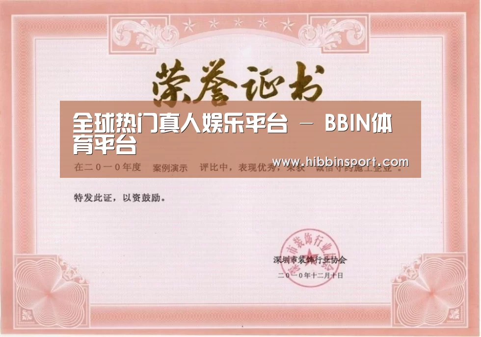 BBIN国际厅荣誉证书一